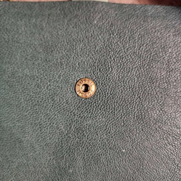 Fossil Sheepskin card holder Green - Picture 3 of 6